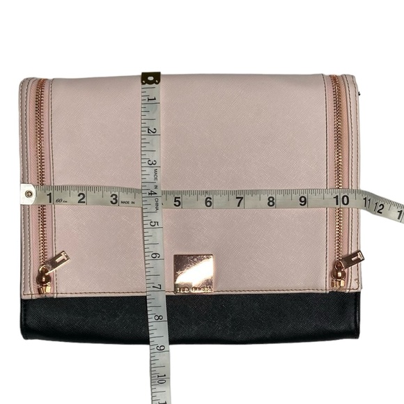 TED BAKER Pink & Black Sala Crosshatch Clutch Bag - Picture 16 of 16